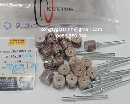 Nhám xếp 10x10x3 #320