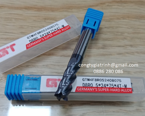 Dao phay Inox D8R0.5X24X75X4T