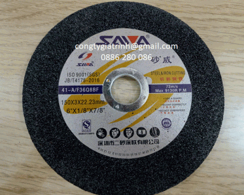 ĐÁ CẮT SAWA 150X3.0X22.23 MÀU ĐEN