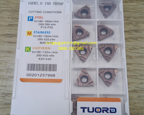 Mảnh dao tiện ren ngoài 16ER-2.0ISO-TD25P