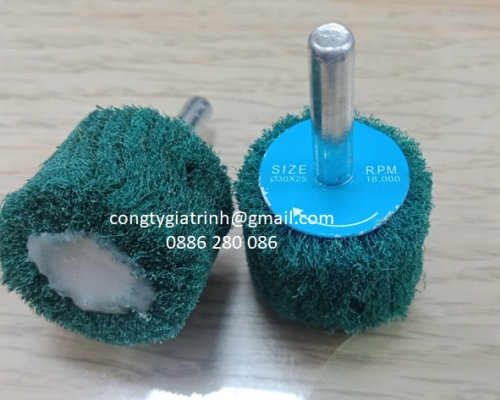 NỈ NHÁM HÌNH TRỤ XANH 30X25X6