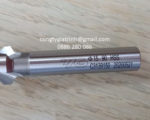 DAO PHAY VÁT MÉP 3 ME HSS -Ø15xØ10x60-90º YG