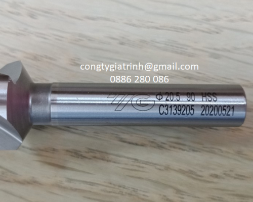 DAO PHAY VÁT MÉP 3 ME HSS -Ø20.5Ø10x63-90º YG