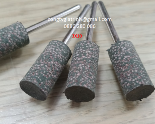 Đầu mài cao su hạt trụ 3x10