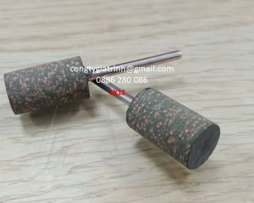 Đầu mài cao su hạt trụ 3x12