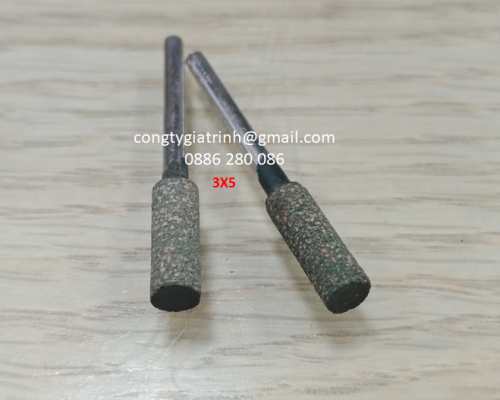 Đầu mài cao su hạt trụ 3x5