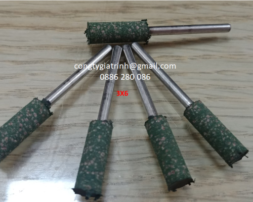 Đầu mài cao su hạt trụ 3x6