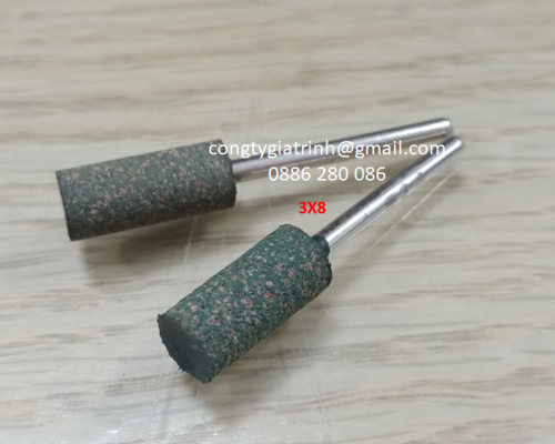 Đầu mài cao su hạt trụ 3x8