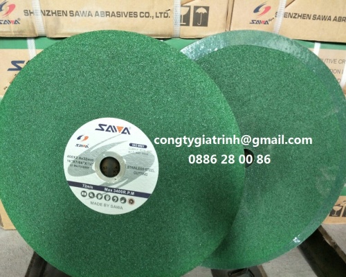 Đá cắt inox 400x2.8x32 (xanh lá)