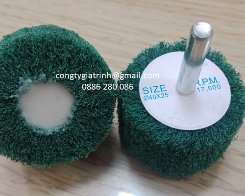 NỈ NHÁM HÌNH TRỤ XANH 40X25X6