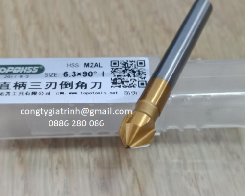DAO PHAY VÁT MÉP 3 ME TIN -6.3X90º TOPO