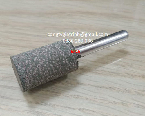 Đầu mài cao su hạt trụ 6x16