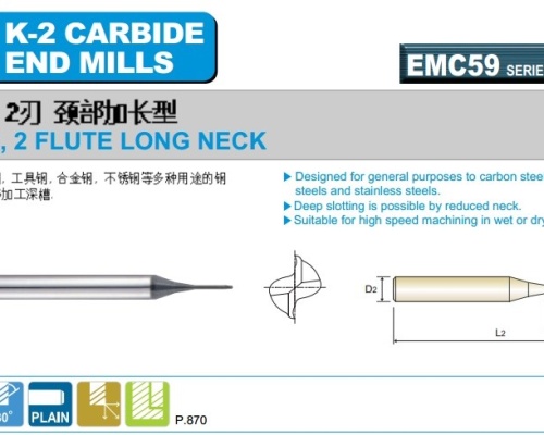 PHAY HỢP KIM 2ME CỔ DÀI K2-EMC59