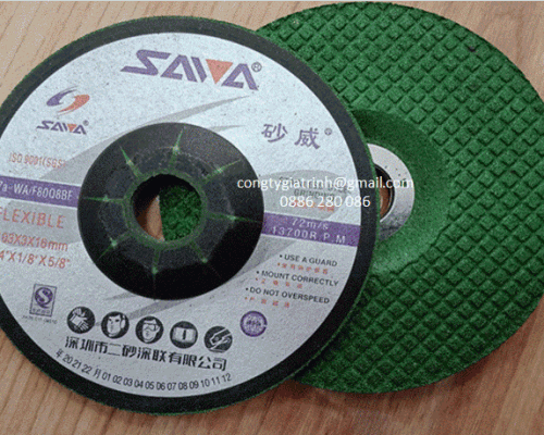 ĐÁ MÀI  KIM LOẠI T27A-103X3.0X16 XANH LÁ