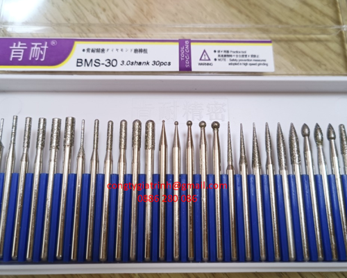 Bộ mũi mài kim cương BMS-30 TQ