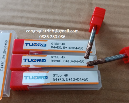 Dao phay GT55 D4R0.5X10X50X4T