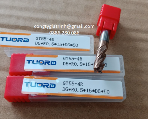 Dao phay GT55 D6R0.5X15X50X4T