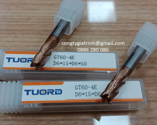 Dao phay GT60 D6X15X50X4T VÀNG