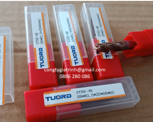 Dao phay GT55 D8R0.5X20X60X4T