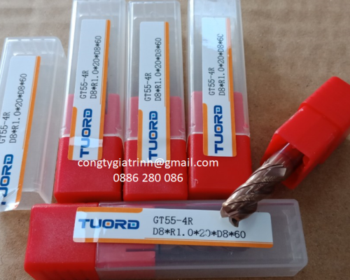 Dao phay GT55 D8R1X20X60X4T