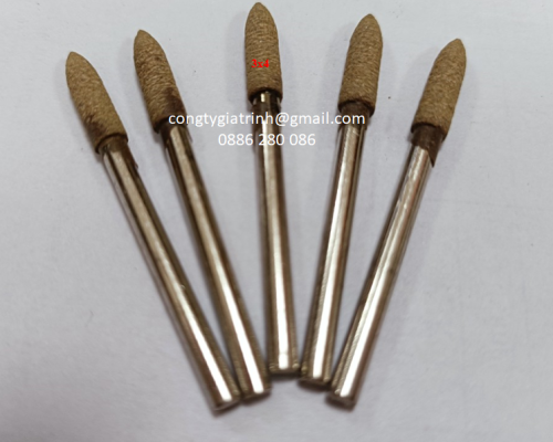 Đầu mài da bò nhọn 3x4