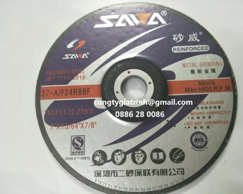 ĐÁ MÀI KIM LOẠI 180X6X22.23(F24)