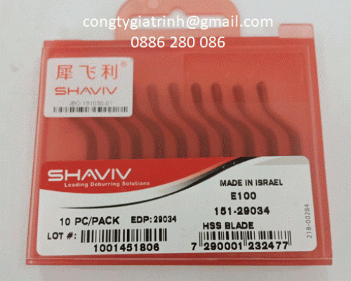 LƯỠI DAO CẠO BAVIA E100 SHAVIV