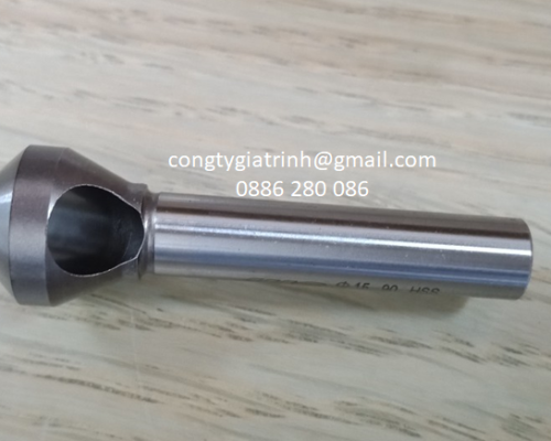 DAO PHAY VÁT MÉP CÓ LỖ HSS-Ø15xØ8x55-90º YG