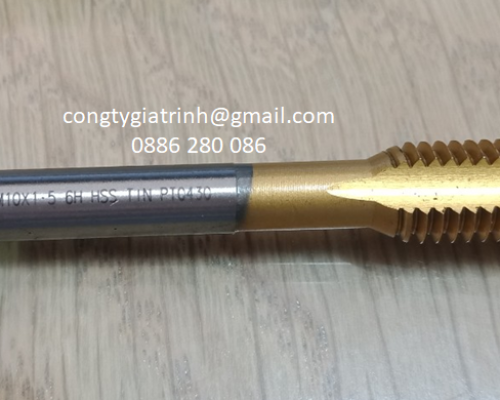 TARO THẲNG VÀNG HSS M10x1.5_TESKA