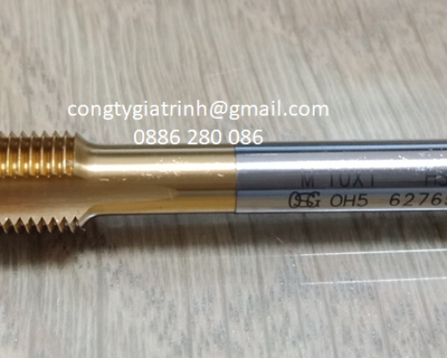 MŨI TARO THẲNG VÀNG OH5-EX-SUS-POT-M10X1.0-Y