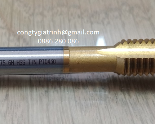 TARO THẲNG VÀNG HSS M12x1.75_TESKA