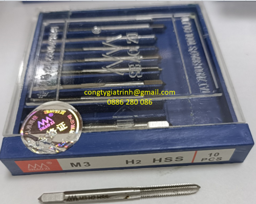 TARO THẲNG TRẮNG HS-HSS-M3x0.5