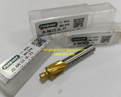 Dao phay bật TOPO Tin M4 (4.2x8)