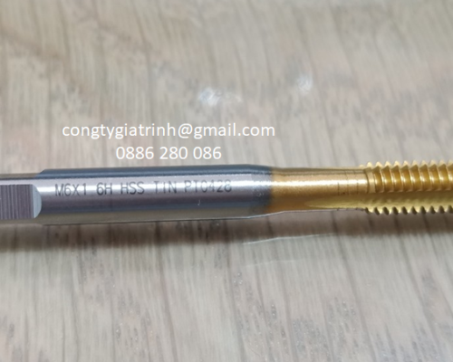 TARO THẲNG VÀNG HSS M6x1.0_TESKA