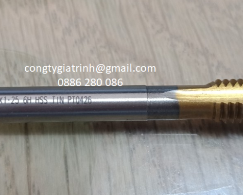TARO THẲNG VÀNG HSS M8x1.25_TESKA