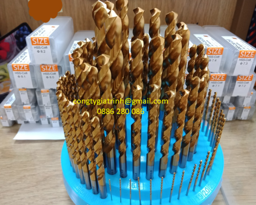 Khoan HSS-Co8% phủ Tin
