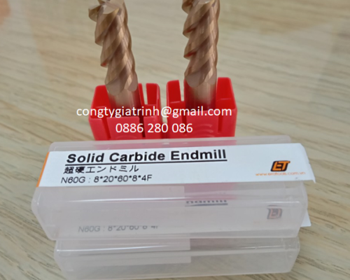Dao phay N60 góc cắt 45⁰ - D8X20X60X4T