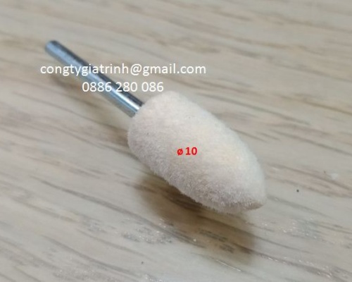 Nỉ trắng nhọn 3X10