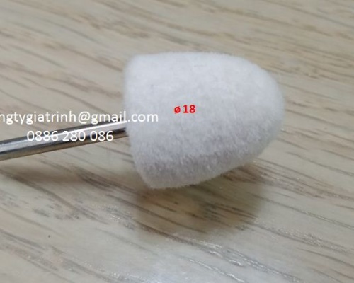 Nỉ trắng nhọn 3X18