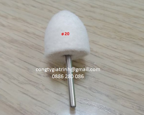 Nỉ trắng nhọn 3X20