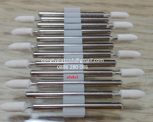 Nỉ trắng nhọn ø3x8x3 Joilraplu
