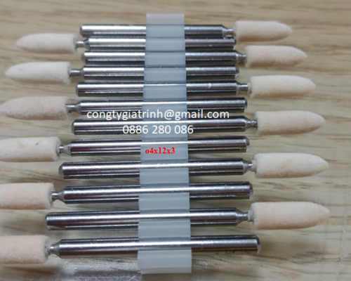 Nỉ trắng nhọn ø4x12x3 Joilraplu