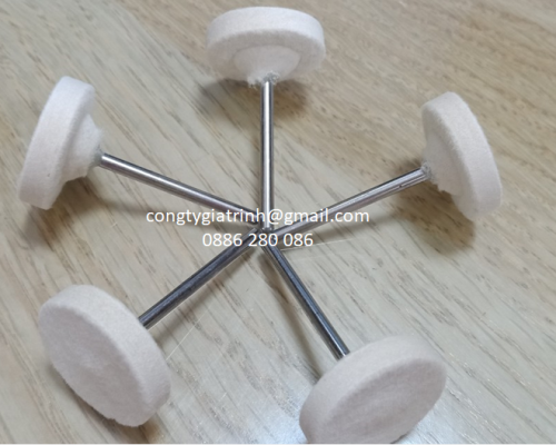 Nỉ trắng chữ T ø25