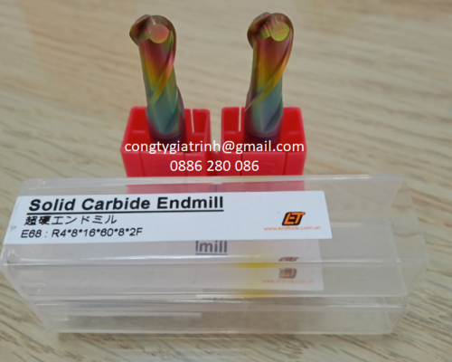 Dao phay cầu E68- D8R4X16X60X2T 