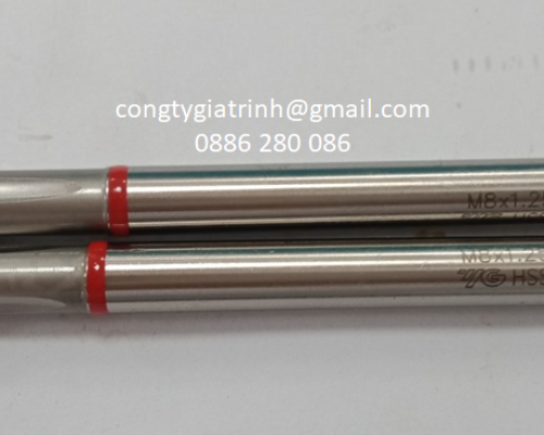 Taro dài thẳng trắng M8X1.25