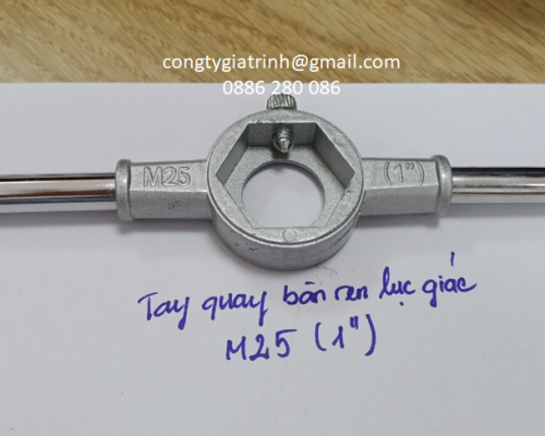 TAY QUAY BÀN REN LỤC GIÁC M25 (1