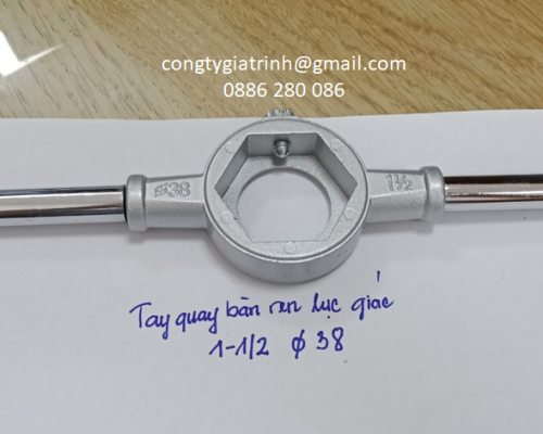 TAY QUAY BÀN REN LỤC GIÁC 38 (1-1/2)