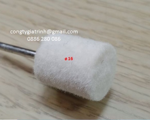 Nỉ trắng trụ 3X16