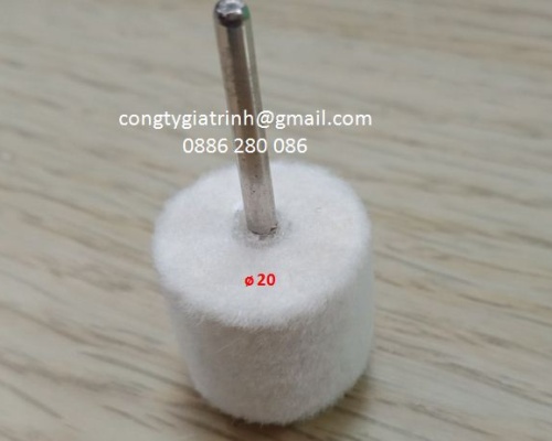 Nỉ trắng trụ 6X20