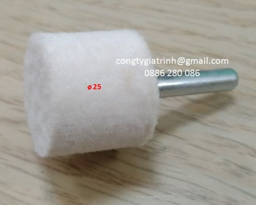 Nỉ trắng trụ 6X25
